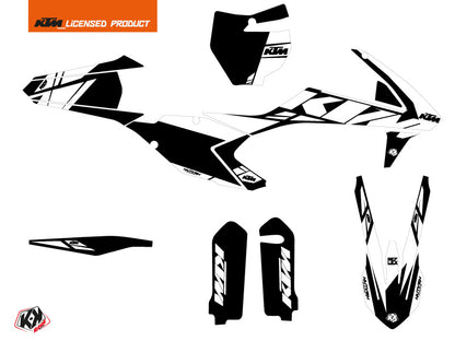 KTM 125 SX Dirt Bike Reflex Grafikkit Weiß