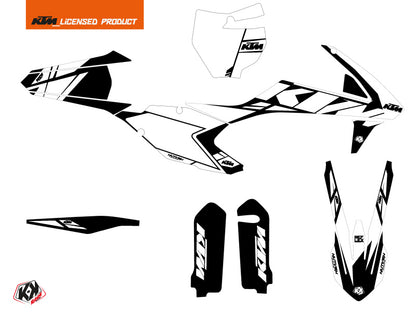 KTM 350 SXF Dirt Bike Reflex Grafikkit Weiß