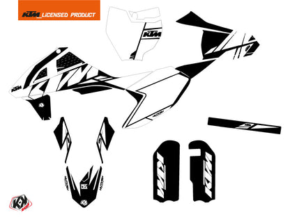 KTM 50 SX Dirt Bike Reflex Grafikkit Weiß