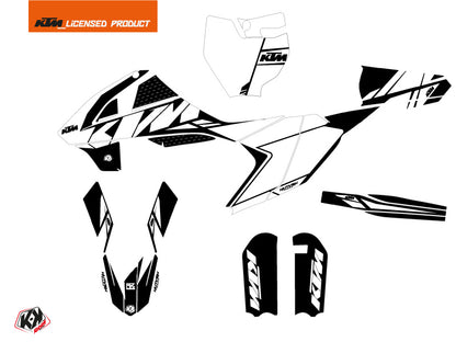 KTM 65 SX Dirt Bike Reflex Grafikkit Weiß