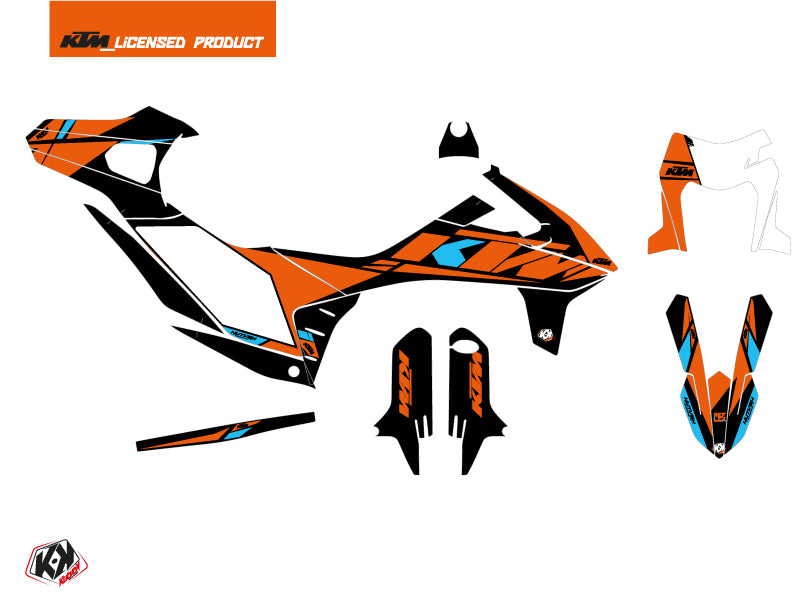 KTM 690 SMC R Dirt Bike Reflex Grafikkit Orange