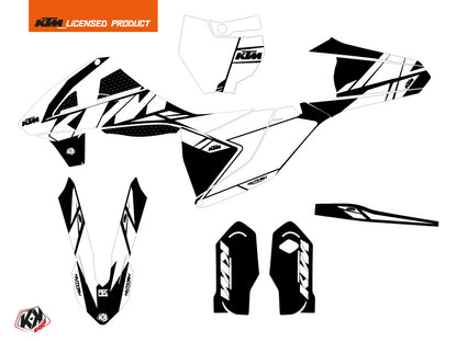 KTM 85 SX Dirt Bike Reflex Grafikkit Weiß