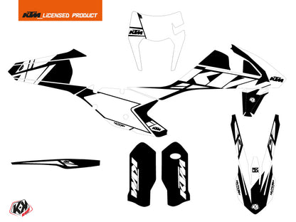 KTM EXC-EXCF Dirt Bike Reflex Grafikset Weiß