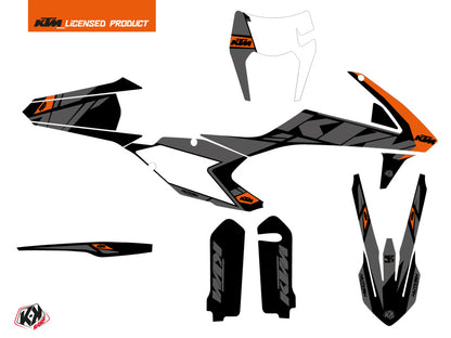 KTM EXC-EXCF Dirt Bike Reflex Grafikset Schwarz