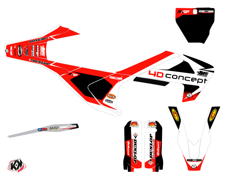 Husqvarna 125 TC Dirt Bike Replica BOS Grafikkit