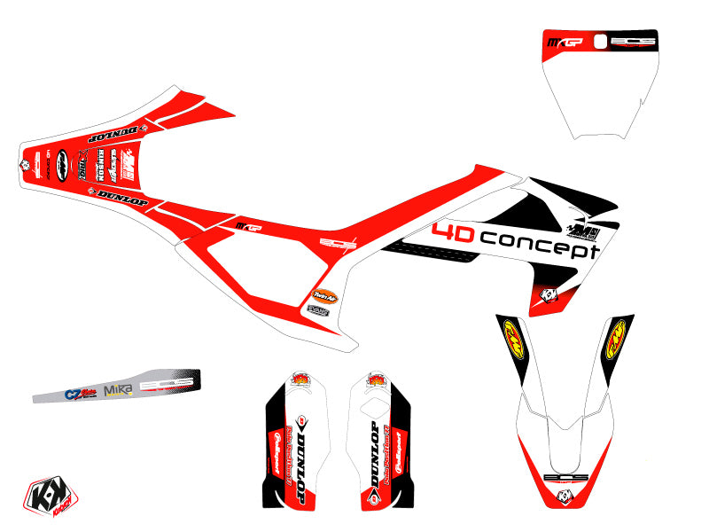 Husqvarna 85 TC Dirt Bike Replica BOS Grafikset