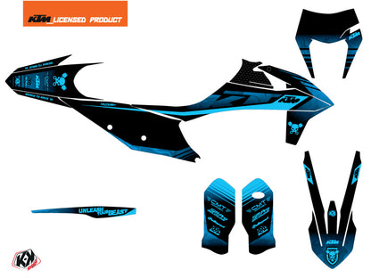 KTM EXC-EXCF Dirt Bike Replika Thomas Corsi 2020 Grafikkit Schwarz Blau