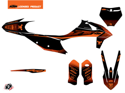 KTM 450 SXF Dirt Bike Replika Thomas Corsi 2020 Grafikkit Schwarz Orange