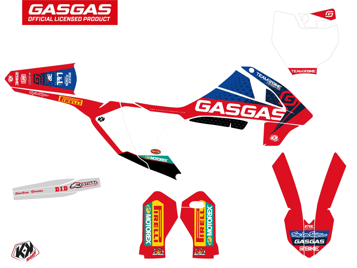 GASGAS MC 65 Dirt Bike Replica Team RBike Grafikkit