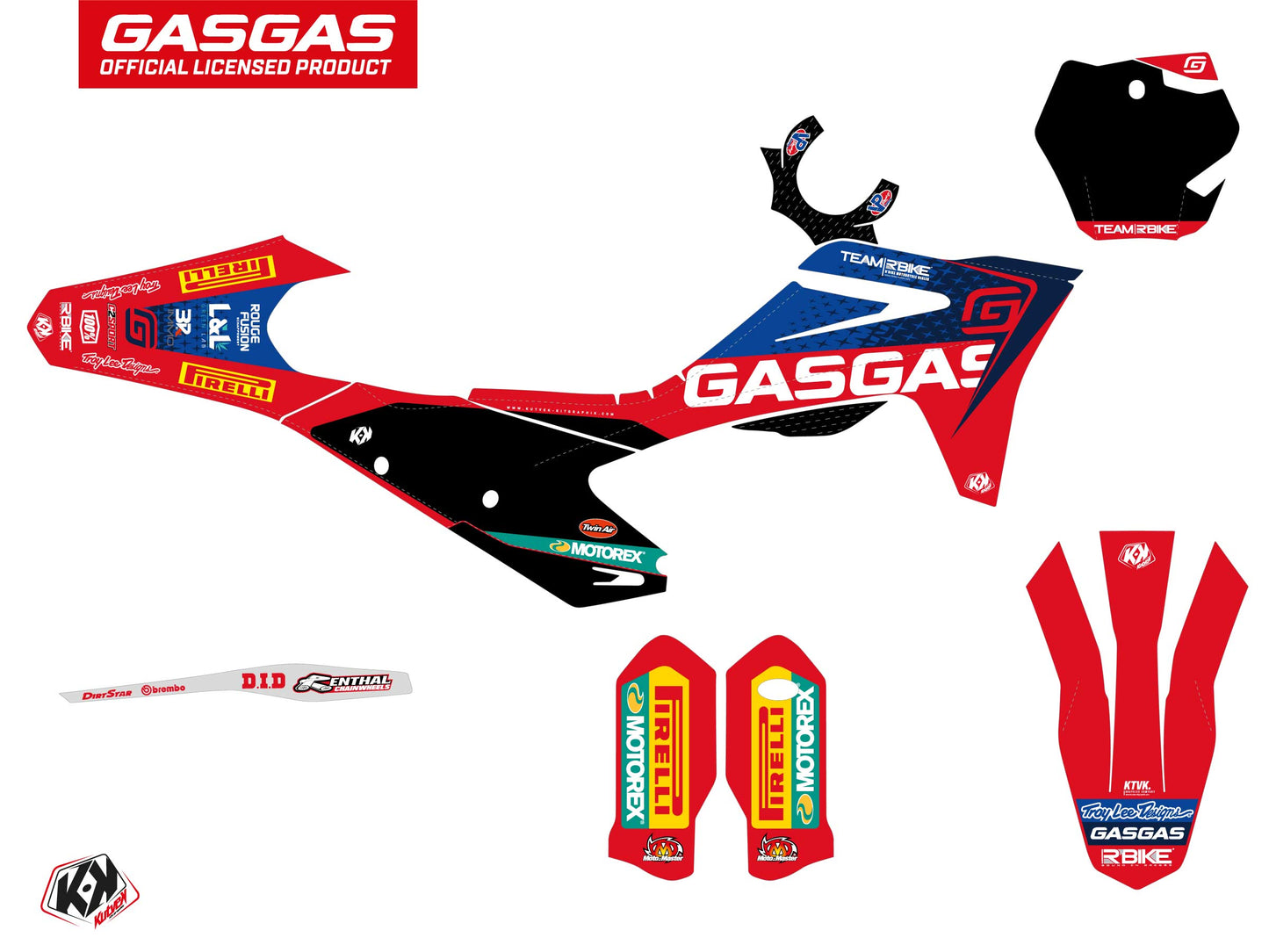 GASGAS MCF 250 Dirt Bike Replica Team RBike Grafikkit