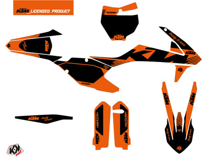 KTM 150 SX Dirt Bike Retro Grafikset Orange