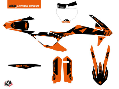 KTM 250 SX Dirt Bike Retro Grafikset Orange