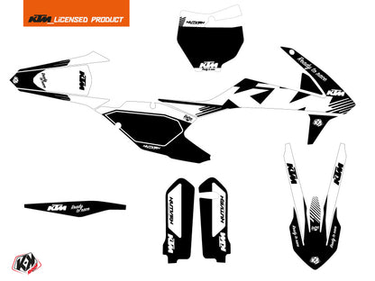 KTM 250 SXF Dirt Bike Retro Grafikset Schwarz
