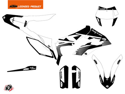KTM 350 FREERIDE Dirt Bike Retro Grafik-Kit Schwarz