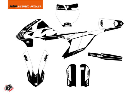 KTM 65 SX Dirt Bike Retro-Grafikset Schwarz