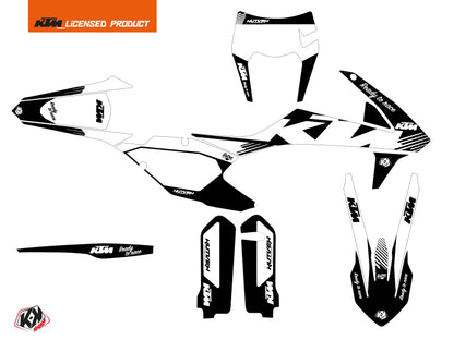 KTM EXC-EXCF Dirtbike Retro-Grafikset Schwarz