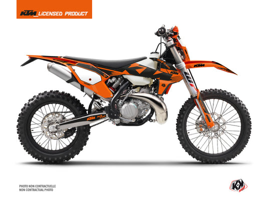 KTM EXC-EXCF Dirt Bike Retro Graphic Kit Orange