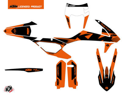 KTM EXC-EXCF Dirt Bike Retro Grafikset Orange