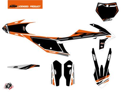 KTM 125 SX Dirt Bike Rift Grafikkit Schwarz Orange