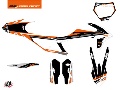 KTM 250 SX Dirt Bike Rift Grafikkit Schwarz Orange