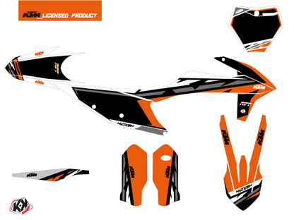 KTM 250 SXF Dirt Bike Rift Grafikkit Orange Schwarz