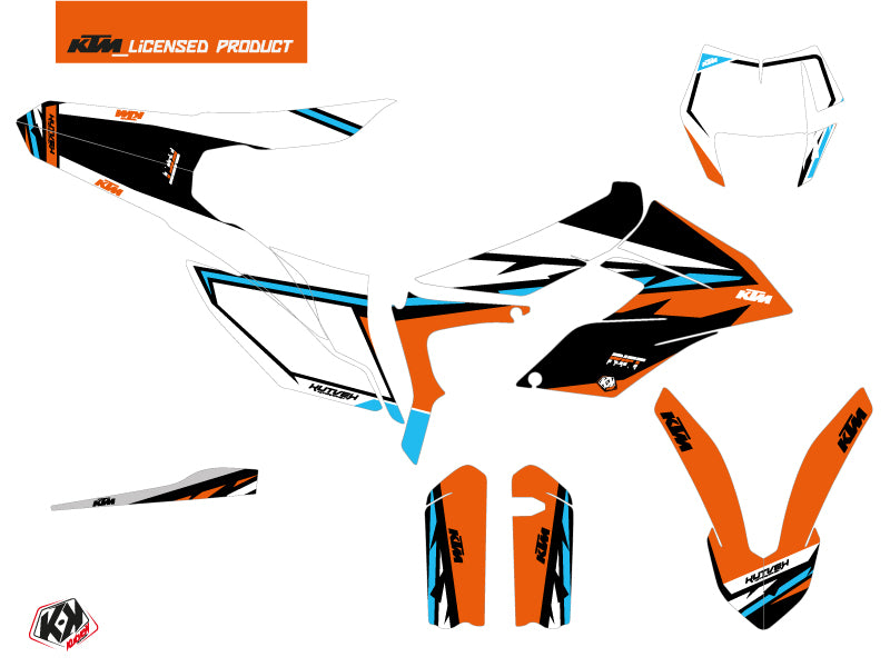 KTM 350 FREERIDE Dirt Bike Rift Grafikkit Orange Blau