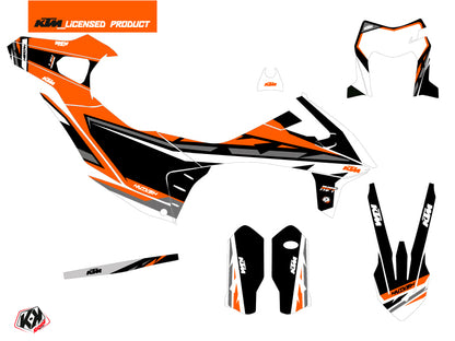 KTM 690 ENDURO R Dirt Bike Rift Grafikkit Schwarz Orange