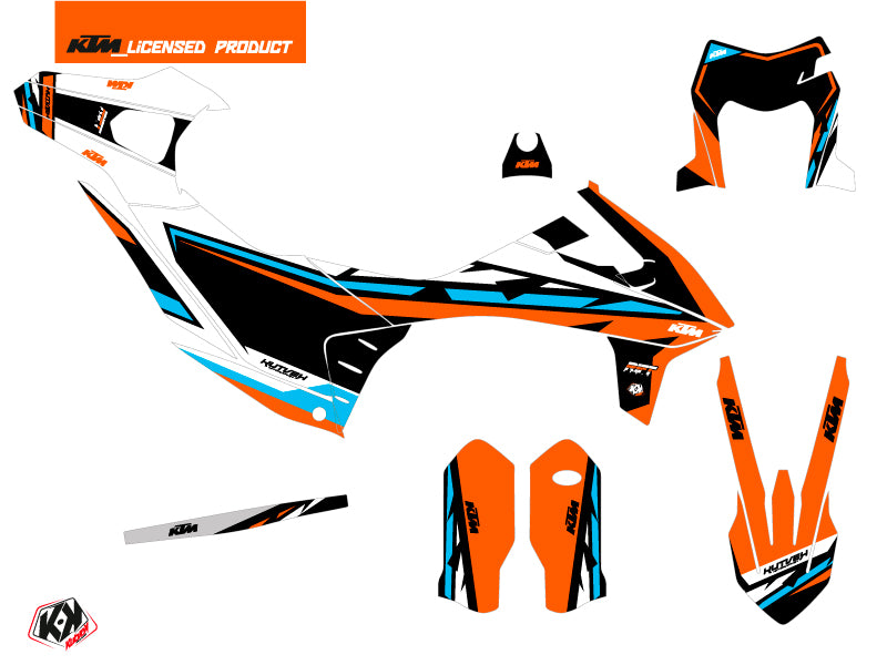 KTM 690 ENDURO R Street Bike Rift Grafikkit Orange Blau