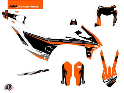 KTM 690 ENDURO R Street Bike Rift Grafikkit Orange Schwarz