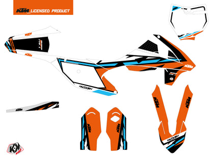 KTM 85 SX Dirt Bike Rift Grafikkit Orange Blau
