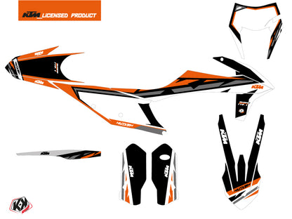 KTM EXC-EXCF Dirt Bike Rift Grafikkit Schwarz Orange