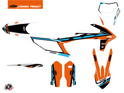 KTM EXC-EXCF Dirt Bike Rift Grafikkit Orange Blau