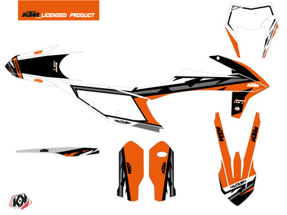 KTM EXC-EXCF Dirt Bike Rift Grafikkit Orange Schwarz