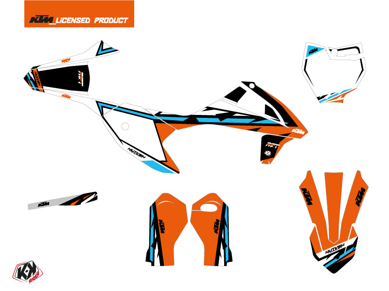 KTM SX-E 5 Dirt Bike Rift Grafik-Kit Orange Blau