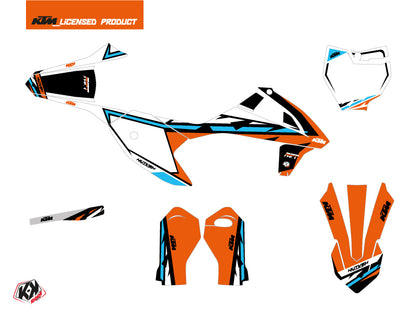 KTM SX-E 5 Dirt Bike Rift Grafik-Kit Orange Blau