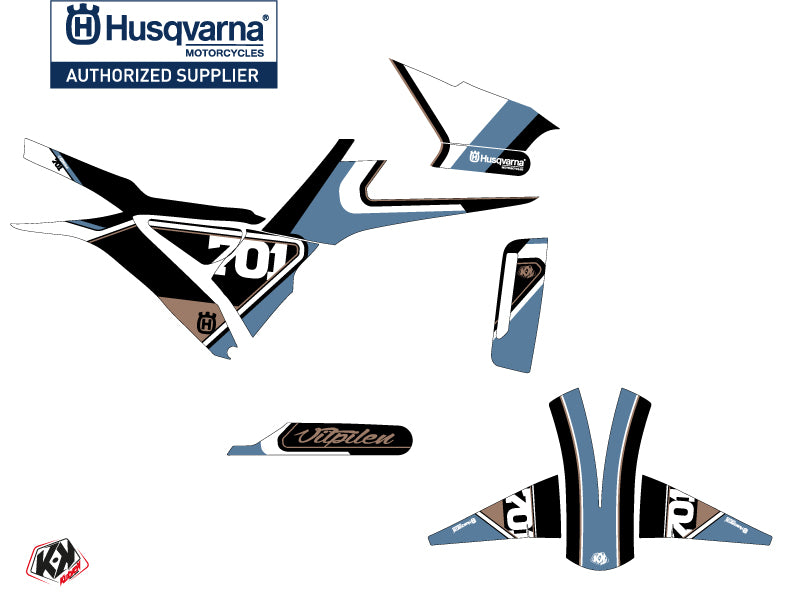 Husqvarna Vitpilen 701 Street Bike Rocket Grafik-Kit Blau