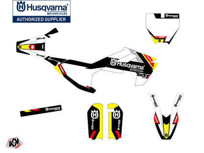 Husqvarna TC 50 Dirt Bike Rocky Grafik-Kit Schwarz