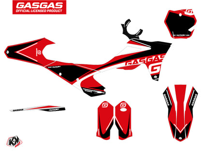 GASGAS MC 125 Dirt Bike Rush Grafik-Kit Schwarz