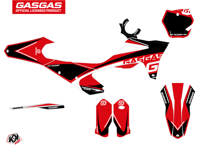 GASGAS MCF 250 Dirt Bike Rush Grafik-Kit Schwarz