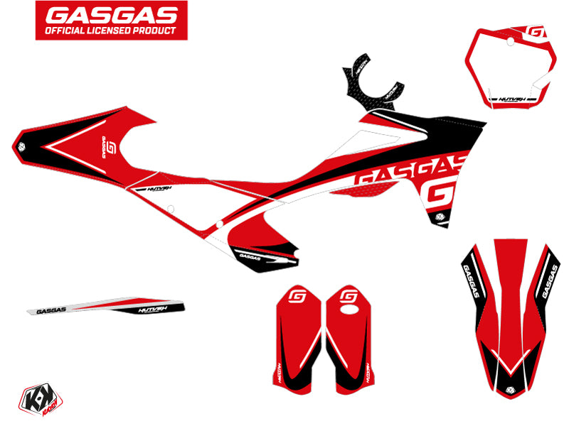 GASGAS EX 300 Dirt Bike Rush Grafik-Kit Schwarz