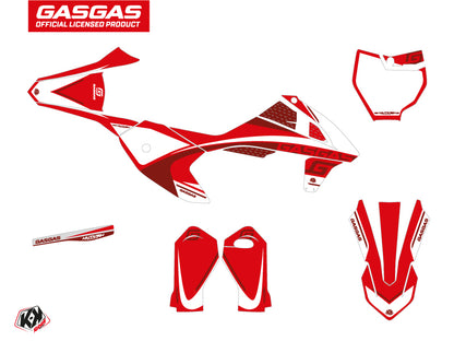GASGAS MC 50 Dirt Bike Rush Grafik-Kit Rot