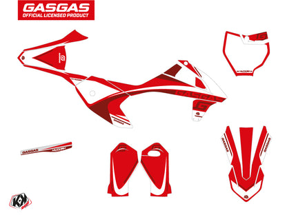 GASGAS MC-E 5 Dirt Rush Flash Grafik-Kit Rot
