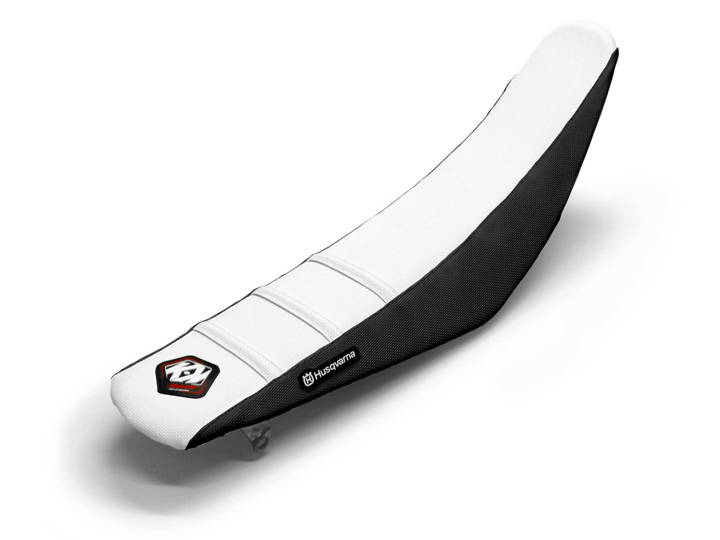 Weiß/Schwarzer Sitzbezug 3-Rippen - HUSQVARNA FC 250 (2014-2023)