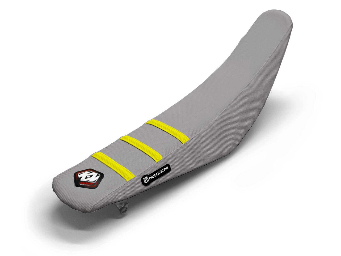 Gelb/Grauer Sitzbezug 3-Rippen - HUSQVARNA FE 501 (2015-2024)