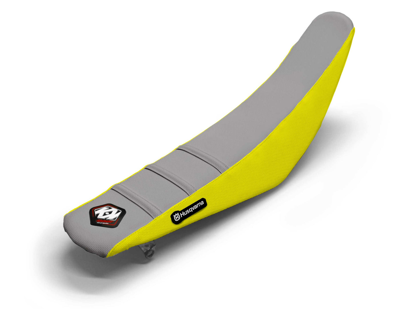 Gelb/Grauer Sitzbezug 3-Rippen - HUSQVARNA FE 350 (2015-2024)