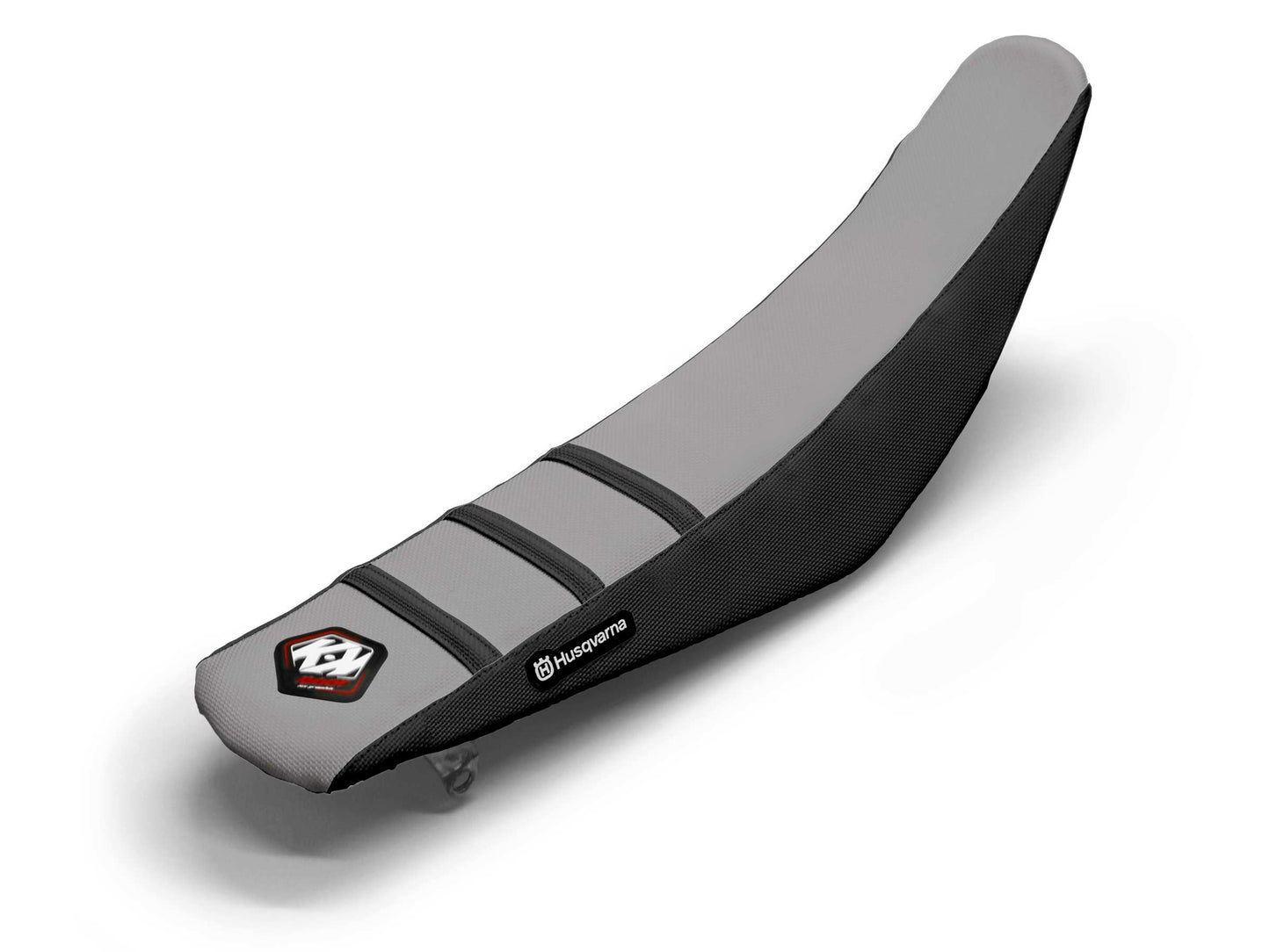 Sitzbezug Schwarz/Grau 3-Rippen - HUSQVARNA FE 350 (2015-2024)