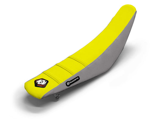 Gelb/Grauer Sitzbezug 3-Rippen - HUSQVARNA TC 65 (2017-2024)