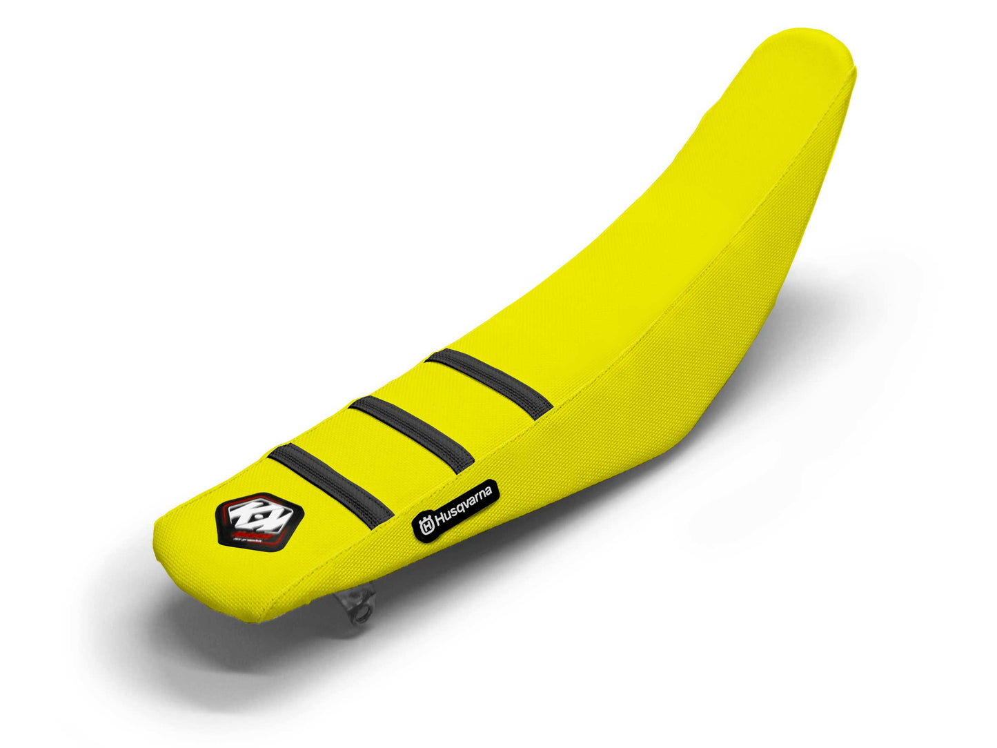 Sitzbezug Schwarz/Gelb 3 Rippen - HUSQVARNA TC 85 (2014-2025)