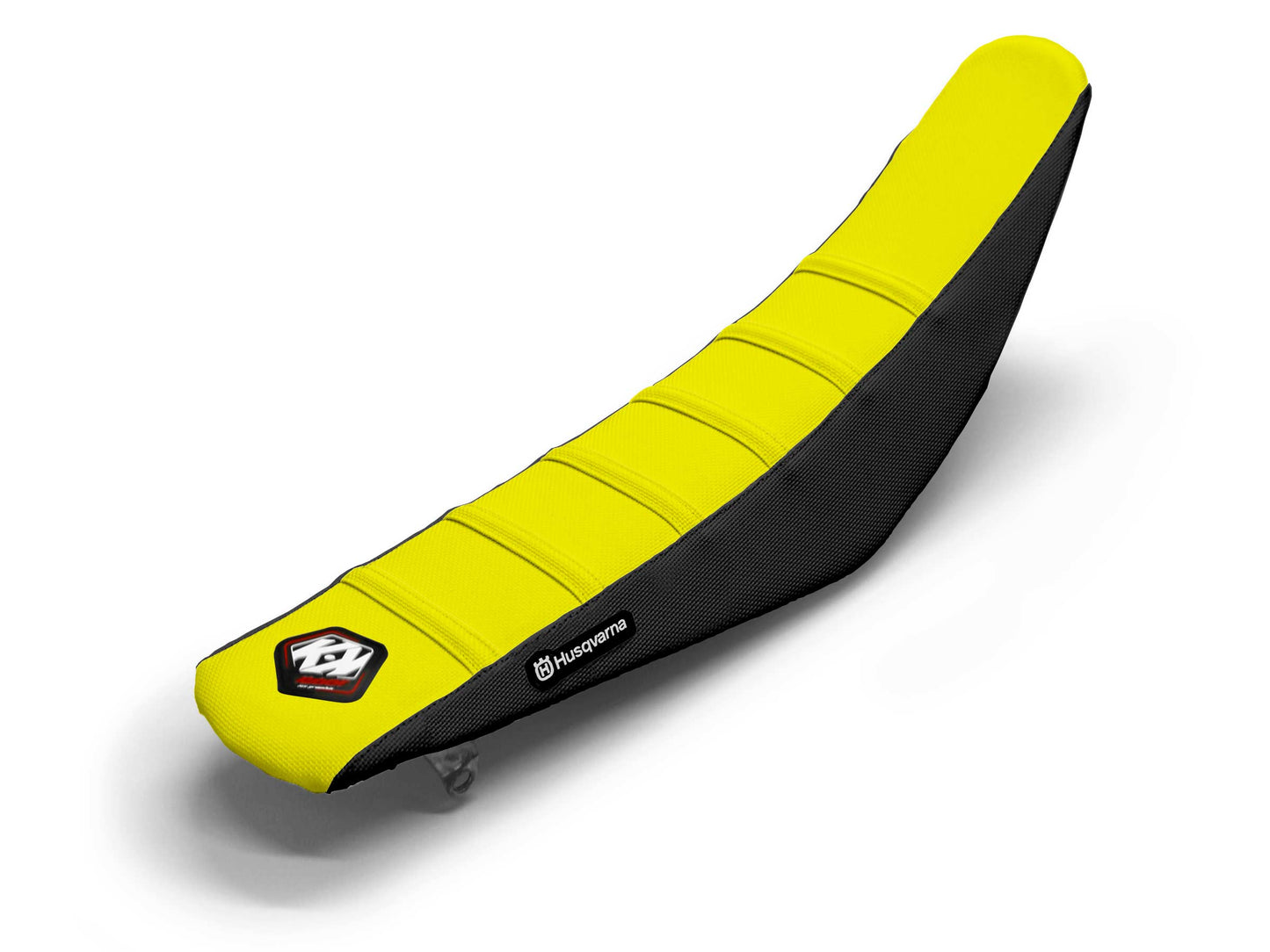 Sitzbezug Schwarz/Gelb 6 Rippen - HUSQVARNA FE 250 (2015-2024)