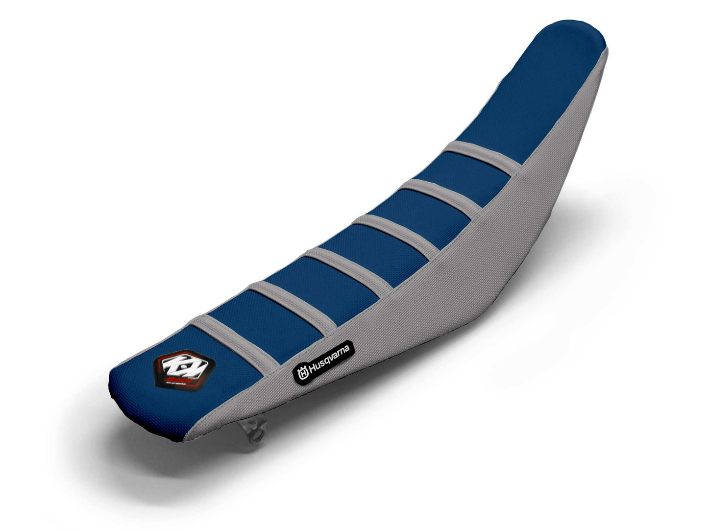 Sitzbezug Grau/Marineblau, 6 Rippen - HUSQVARNA TX 350 (2020-2020)